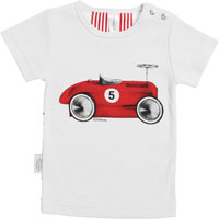 SOOKIbaby I Heart Auto & Stripes Racer Printed Tee